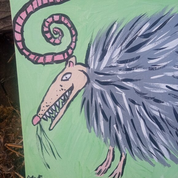 Possum Folk Art Painting - Picture 11 of 13